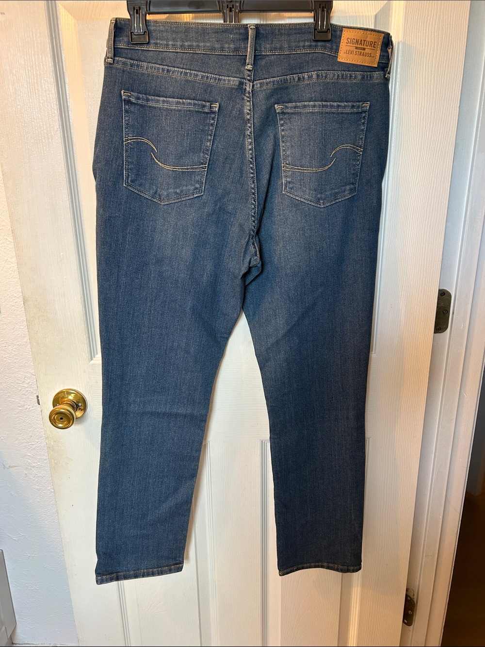 Signature gold Levi’s mod rise straight leg denim jeans W33 - Picture 5 of 14